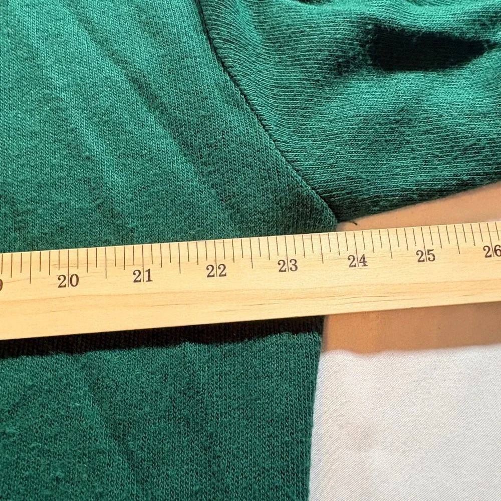 Jantzen V-Neck Sweater Mens XL Green Vintage Made in USA Knit Pullover Classic